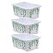Teacher Created Resources Storage Bin, Plastic, White/Eucalyptus Green, 3 PK 20403 - alternate 1